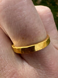 5-Gram Hammered 24k Pure Gold Band