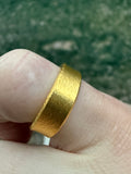 15-Gram Raw Look 24k Solid Gold Band
